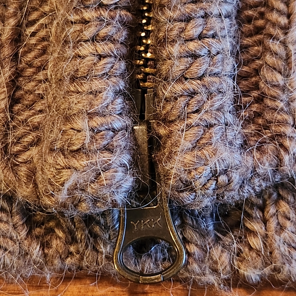 CAbi Alpaca Wool Blend Faux Fur Sweater Vest Sz S | Style 167 - Picture 9 of 13